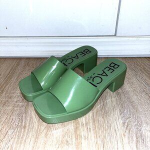 Melissa Mint Green Rubber Slides